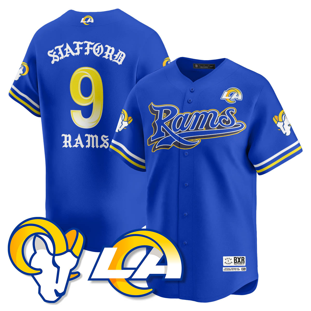 LAR Born x Raised Baseball Jersey - Stitched