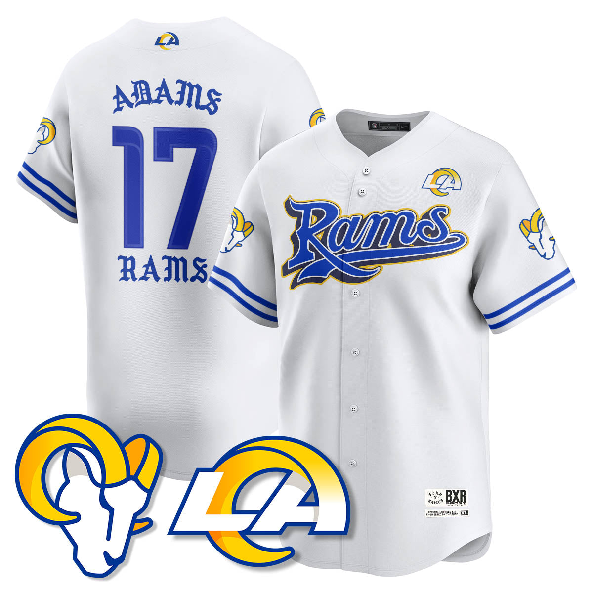 LAR Born x Raised Baseball Jersey - Stitched