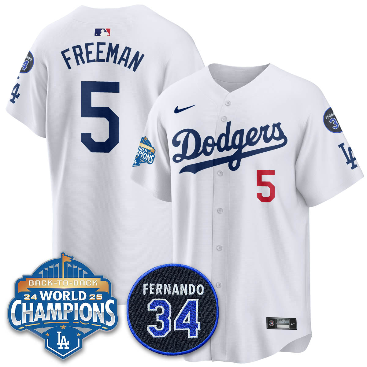 LAD 2025 Back To Back Champions Jersey - Stitched