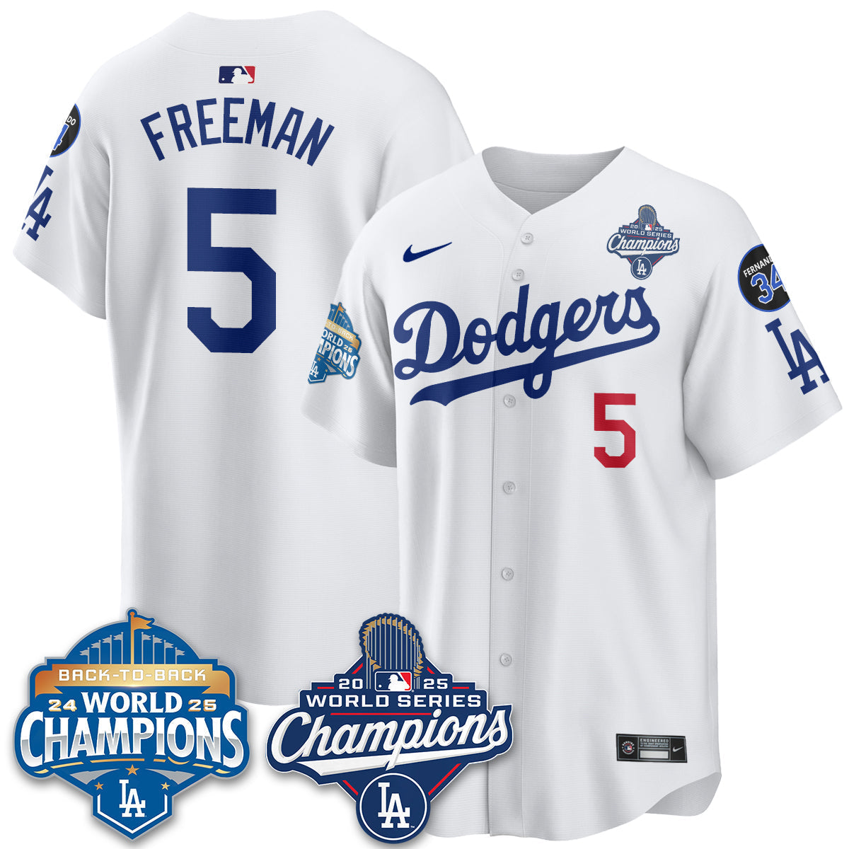 LAD 2025 World Series Champions Jersey - Stitched N2
