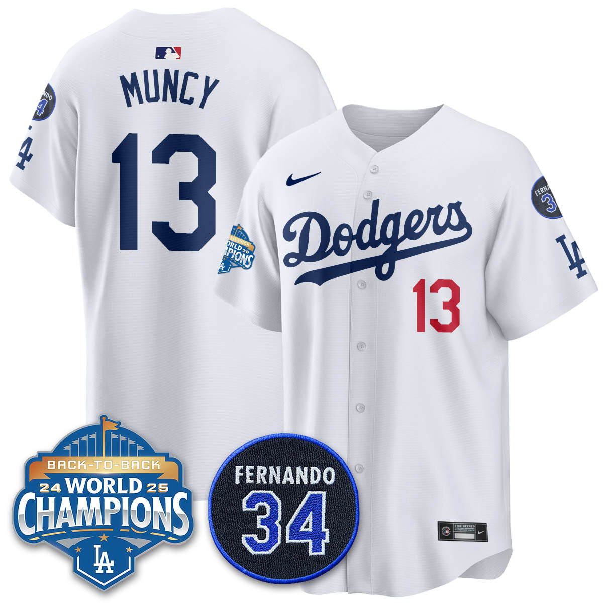 LAD 2025 Back To Back Champions Jersey - Stitched