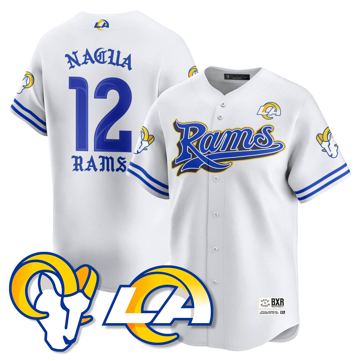 LAR Born x Raised Baseball Jersey - Stitched