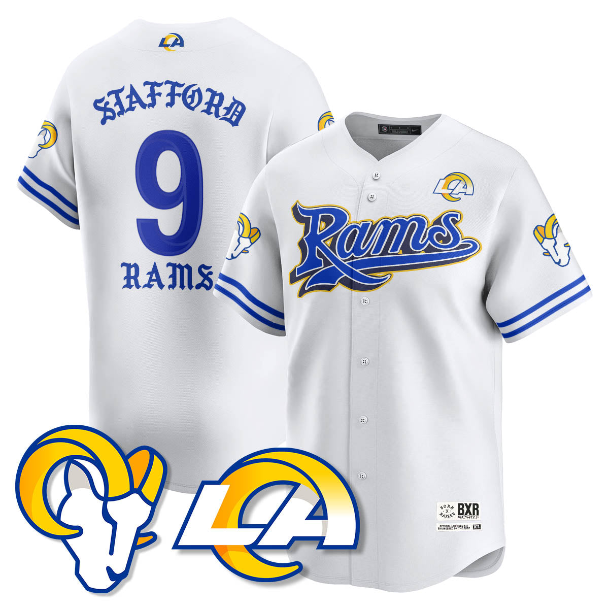 LAR Born x Raised Baseball Jersey - Stitched