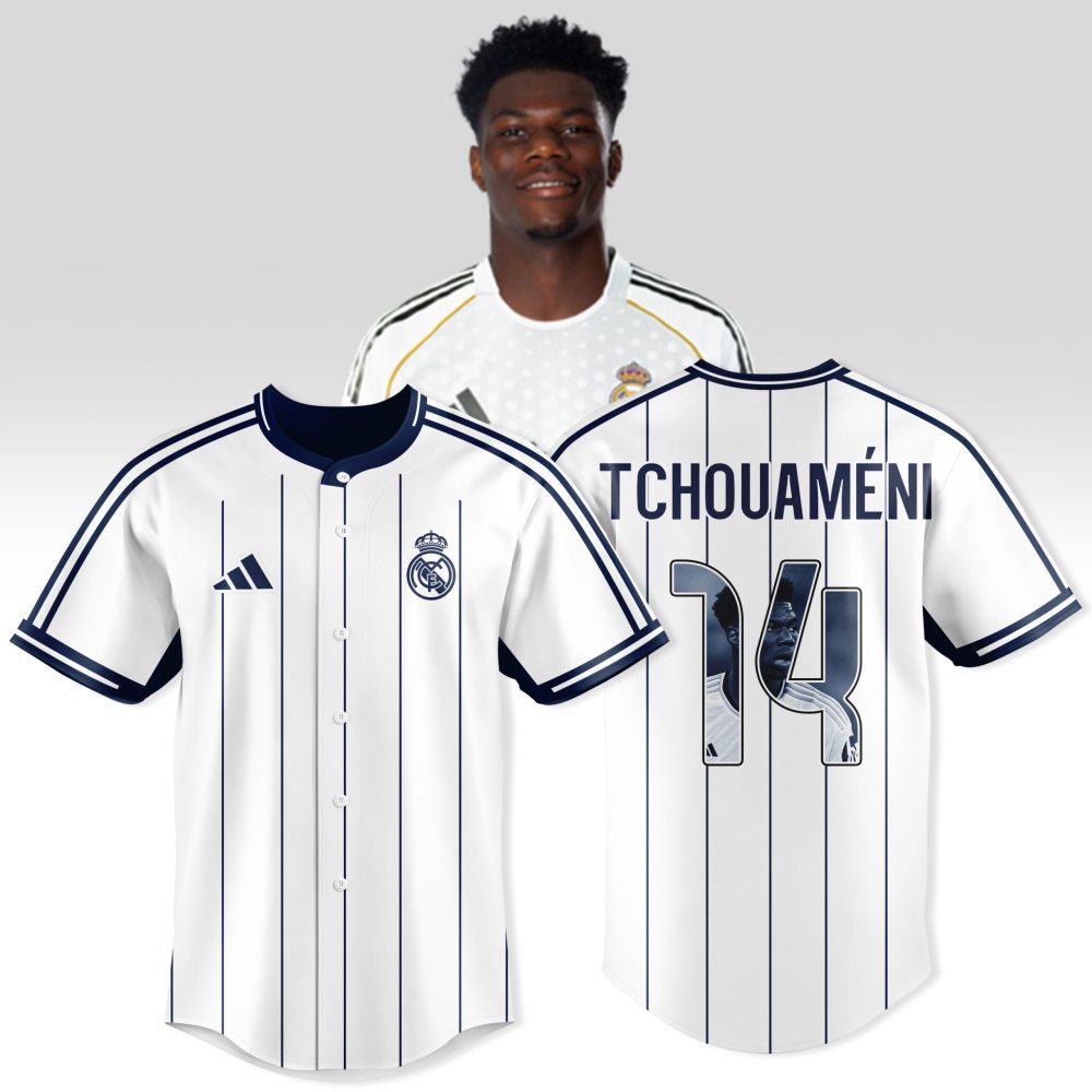 Official Real Madrid Tchouaméni #14 Jersey - Authentic 2023/24 Home Kit
