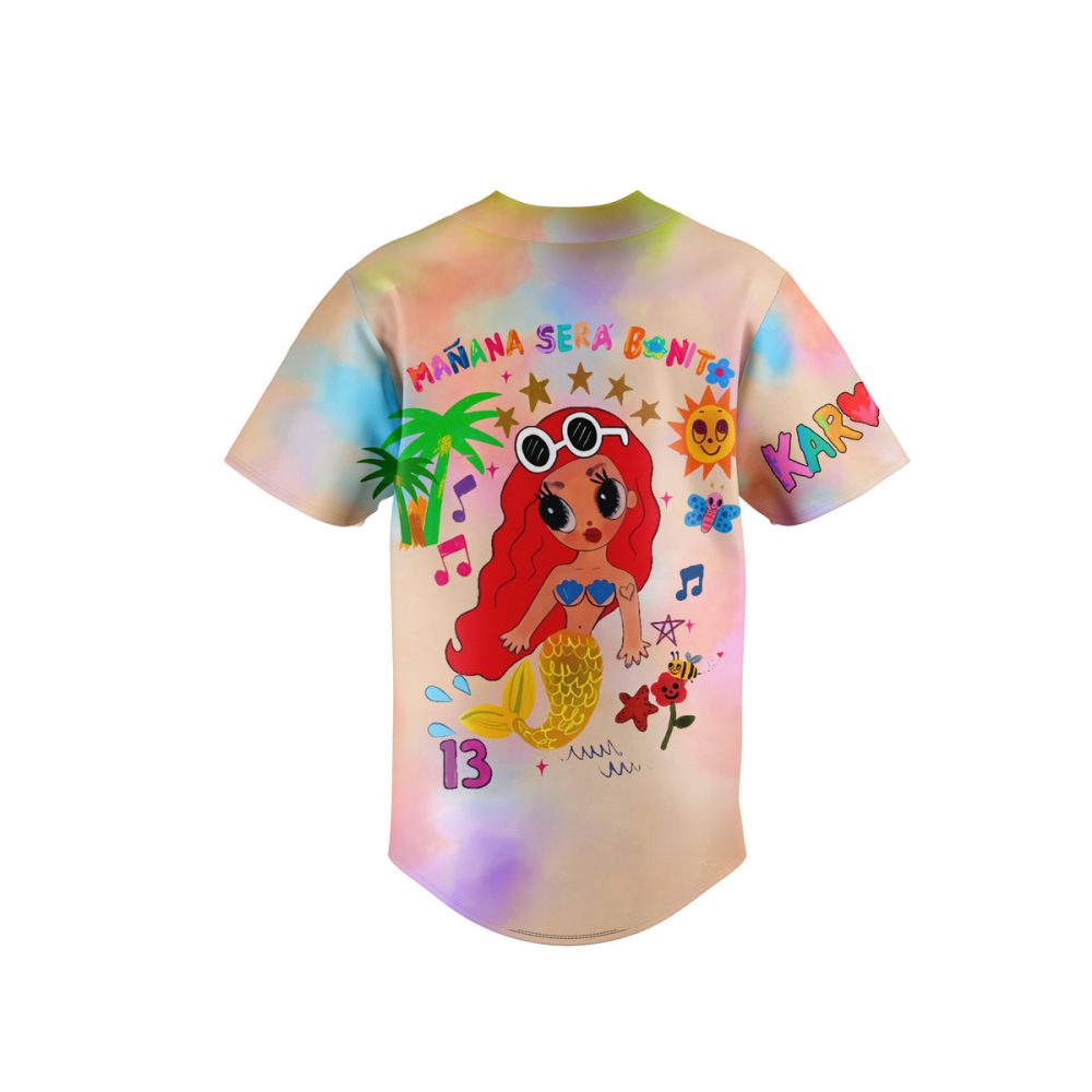 Vibrant Mermaid Baseball Jersey - Fun &amp; Colorful Design For Kids &amp; Teens