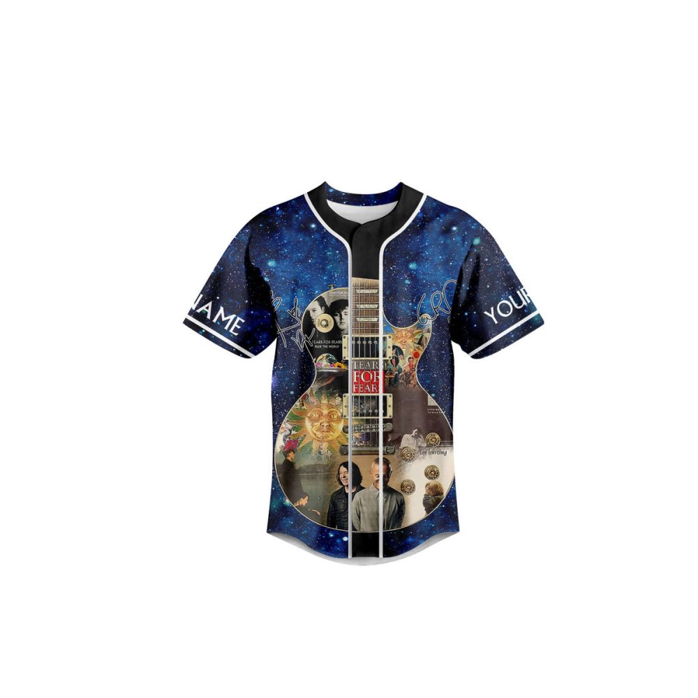 Tears For Fears Cosmic Guitar Jersey - Unique Music Fan Apparel For Men &amp; Women