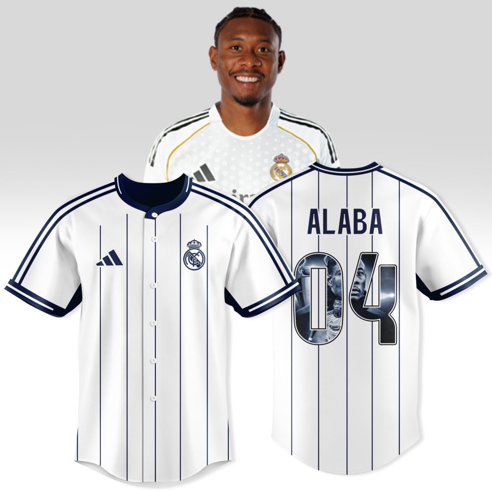 Official Real Madrid Alaba #4 Home Jersey 2023 - Authentic Fan Gear For Soccer Enthusiasts