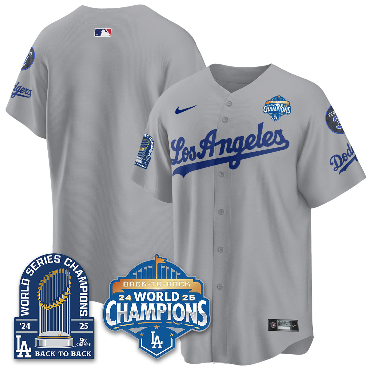 LAD Alternate  Vapor Limited Jersey - 9x Champs - Stitched