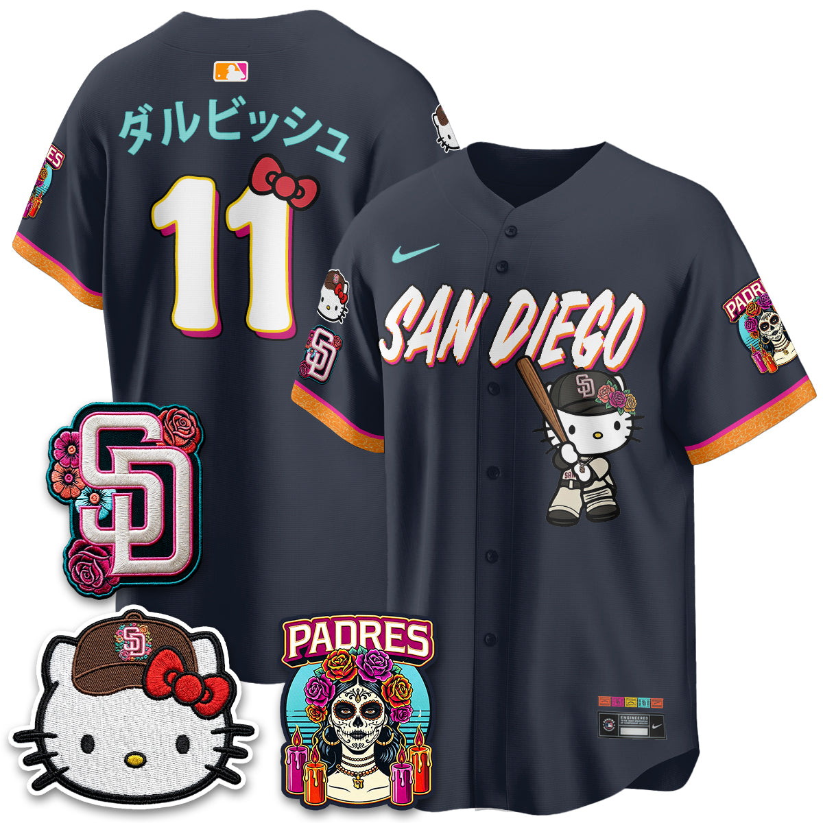 SD 2026 City Connect x Meow KT Vapor Limited Jersey - All Stitched
