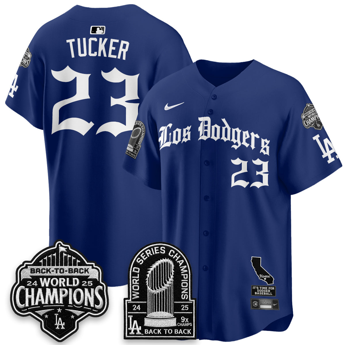 LAD World Series Champions Vapor Premier Limited Gothic Edition Jersey - All Stitched