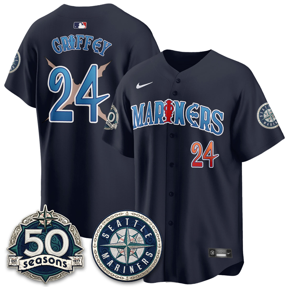 SEA x Japanese Cartoon Vapor Limited Jersey - Stitched