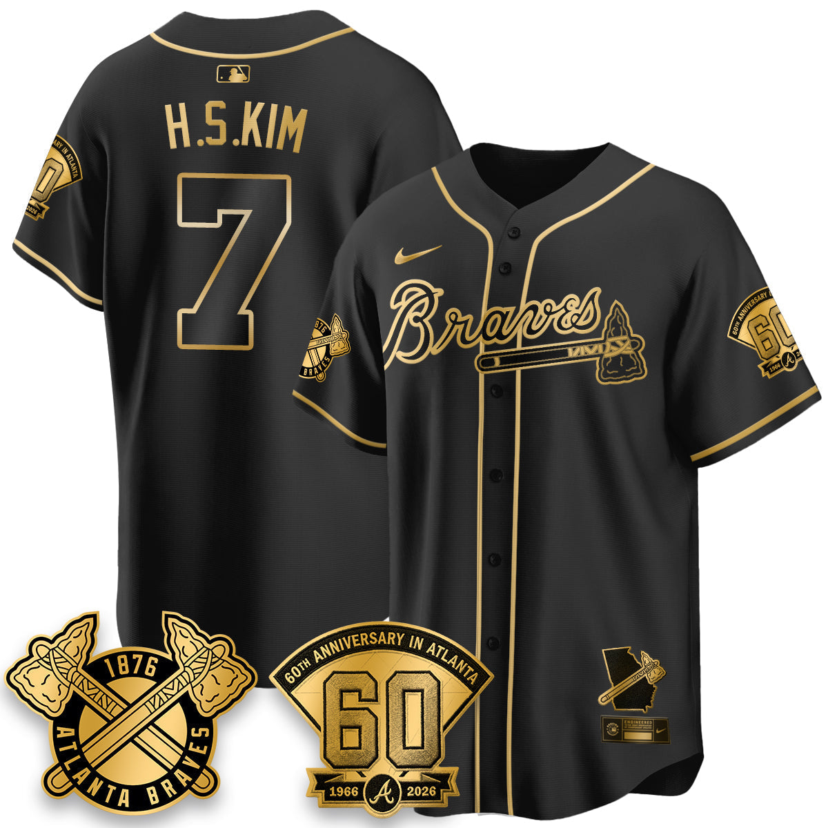 ATL 60th Anniversary Silver Edition Vapor Limited Jersey - Stitched