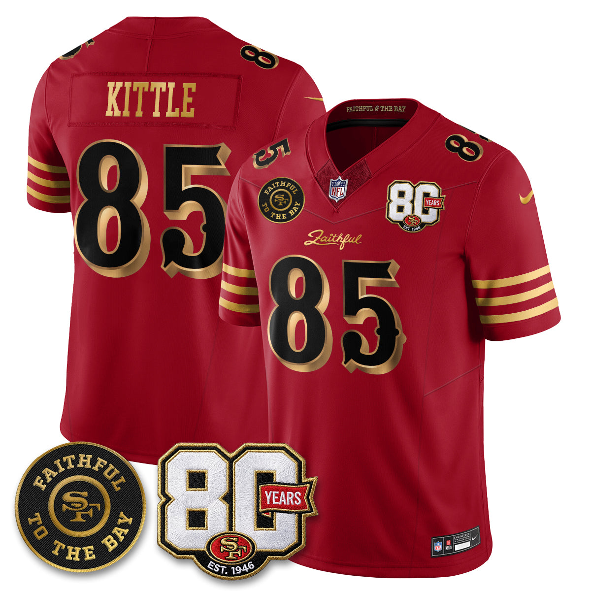 SF “Rivalries” Vapor Limited Jersey - Faithful To The Bay Patch - All Stitched