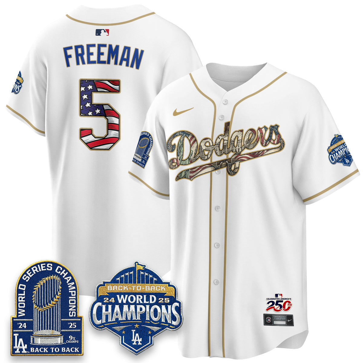 LAD 2026 Independence Day USA Vapor Limited Jersey - Stitched