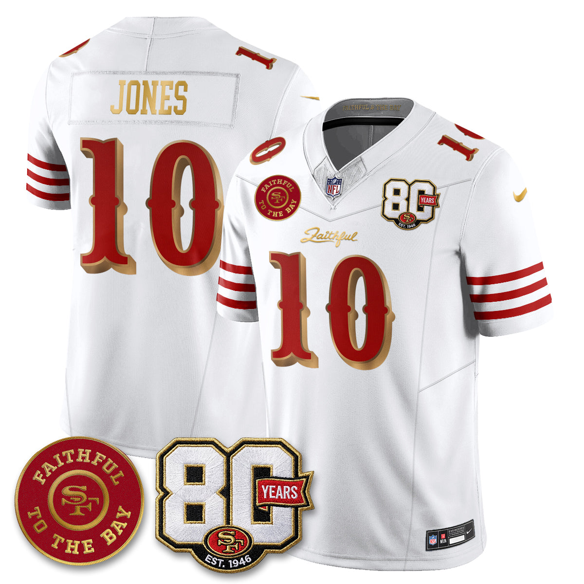 SF “Rivalries” Vapor Limited Jersey - Faithful To The Bay Patch - All Stitched