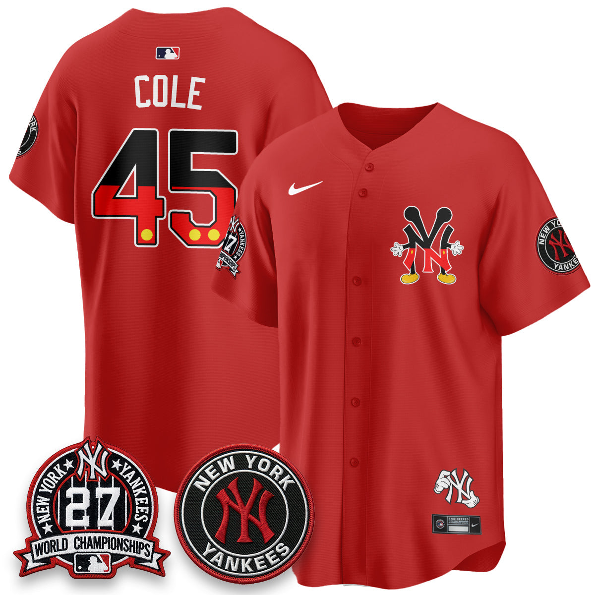 NYY x Mouse Vapor Limited Jersey - Stitched