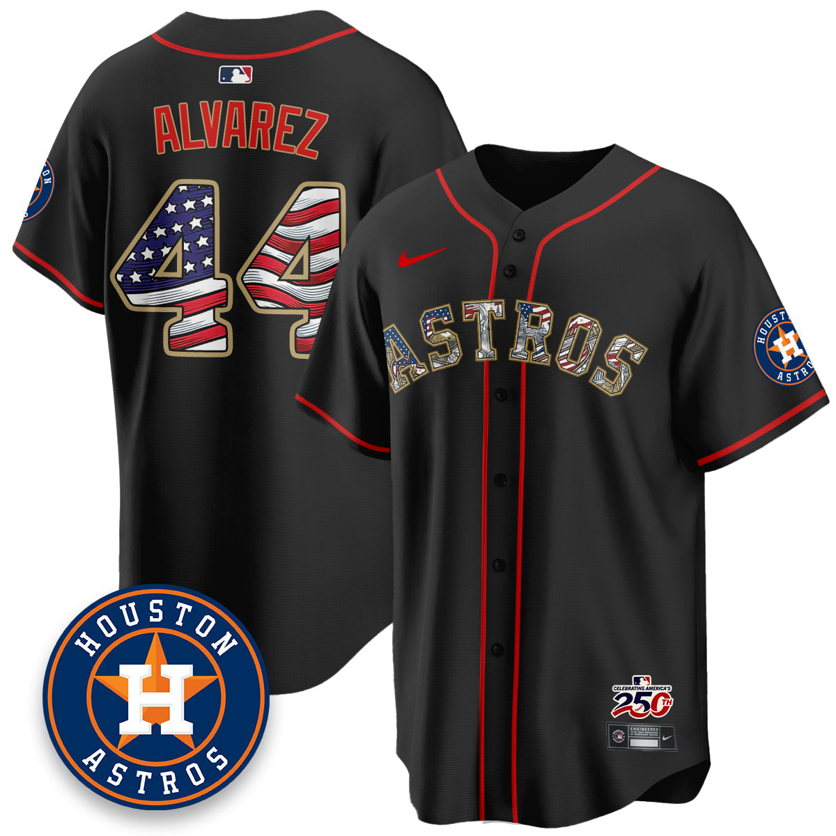 HOU 2026 Independence Day USA Vapor Limited Jersey - Stitched
