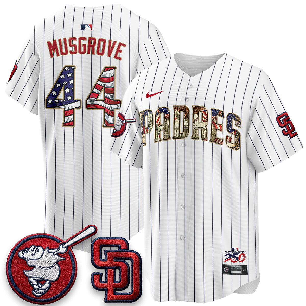 SD 2026 Independence Day USA Vapor Limited Jersey - Stitched