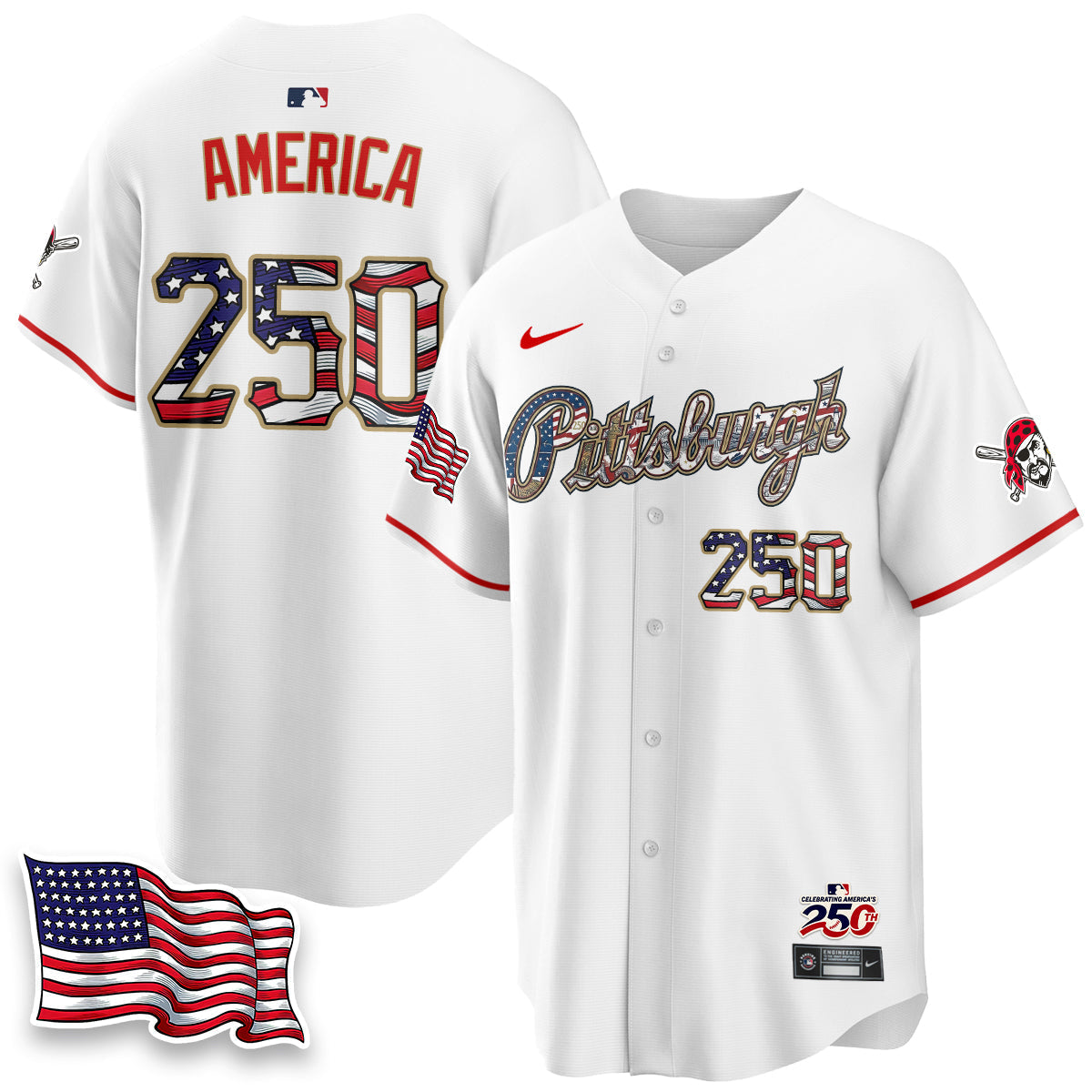 PIT 2026 Independence Day USA Vapor Limited Jersey - Stitched