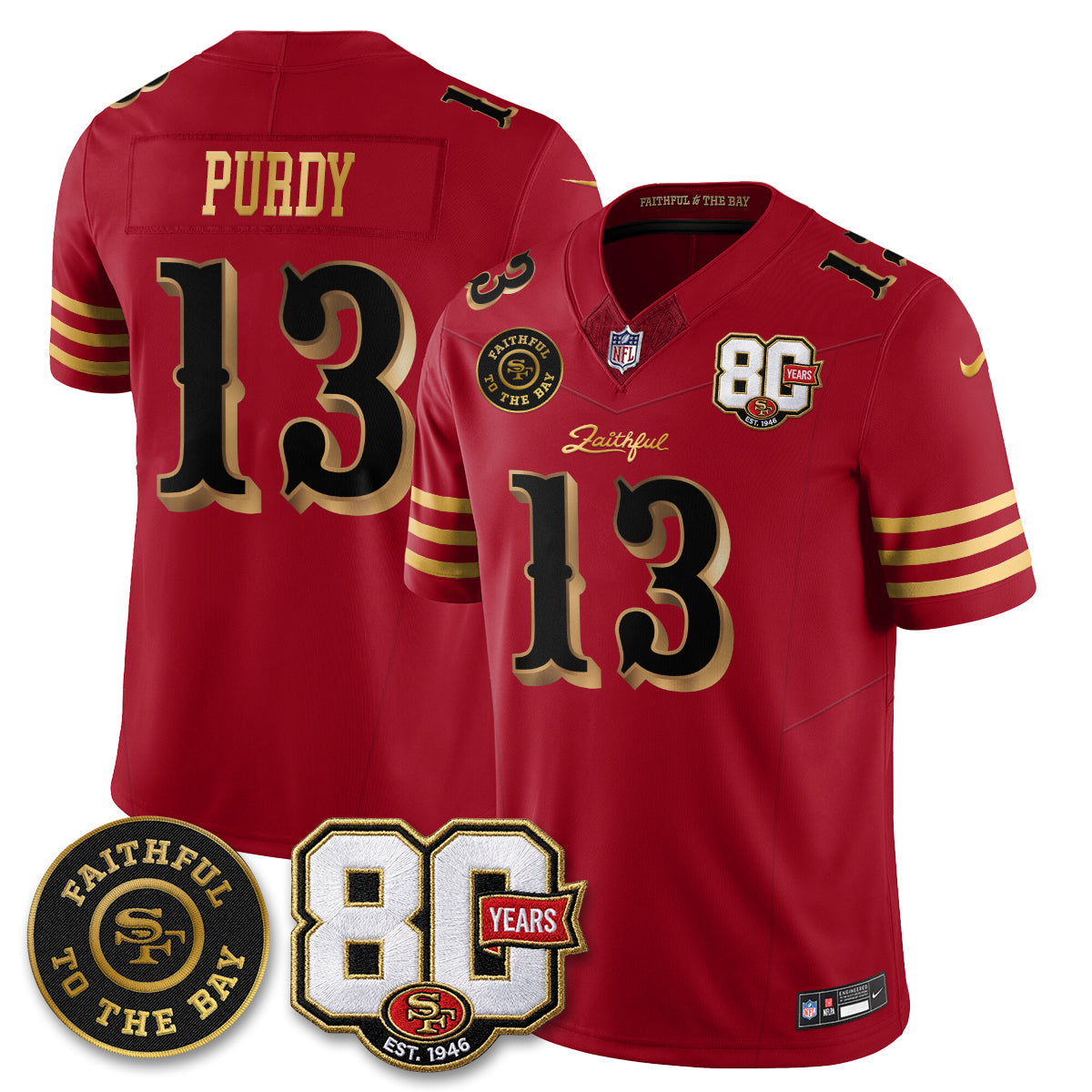 SF “Rivalries” Vapor Limited Jersey - Faithful To The Bay Patch - All Stitched