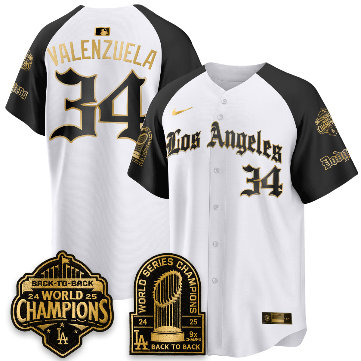 LAD WS Champions Back 2 Back Patch Vapor Premier Limited Gothic Edition Jersey - All Stitched