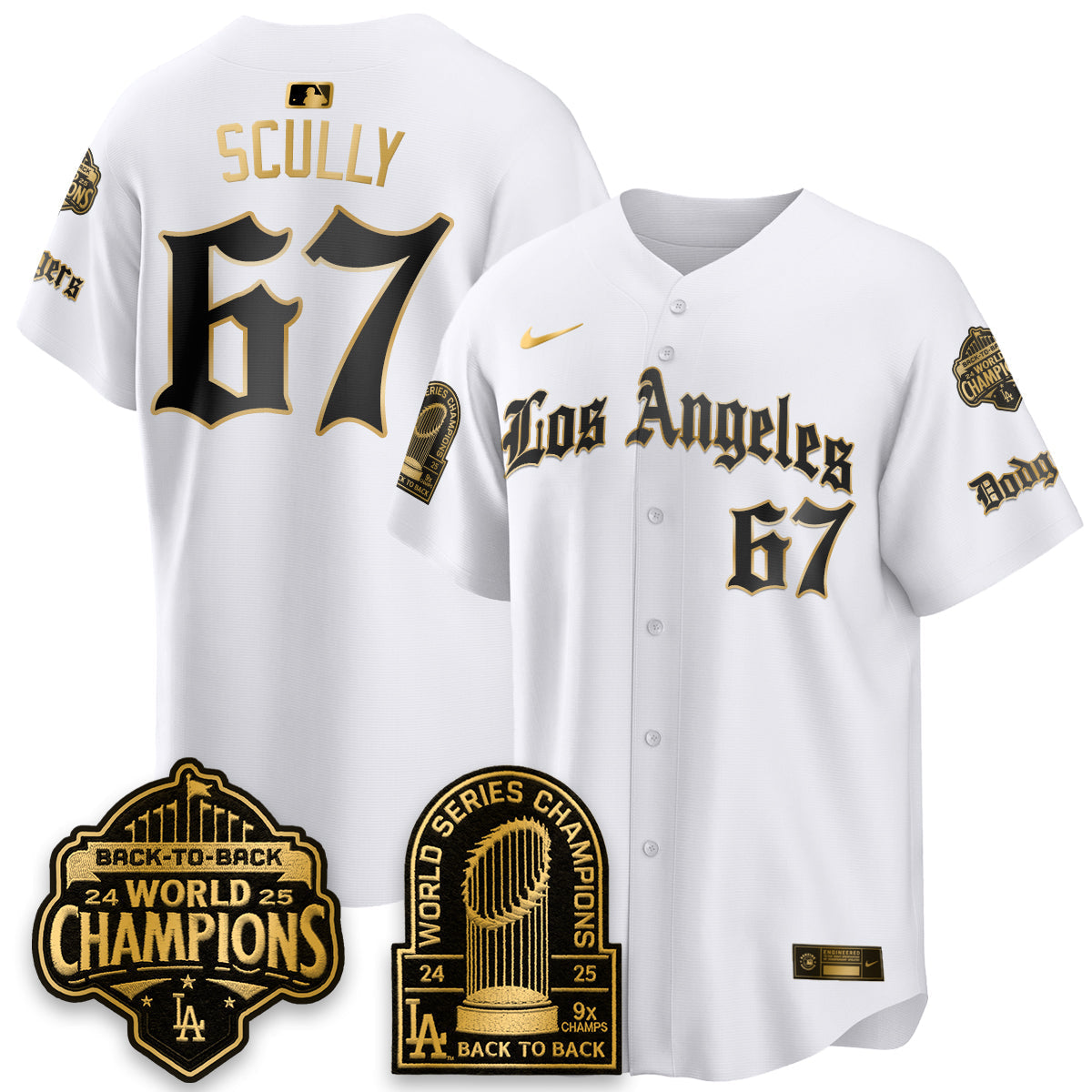 LAD WS Champions Back 2 Back Patch Vapor Premier Limited Gothic Edition Jersey - Stitched
