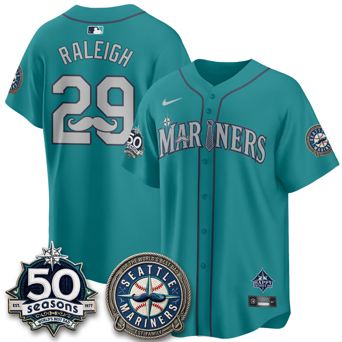 SEA Happy Father's Day Vapor Jersey - Stitched