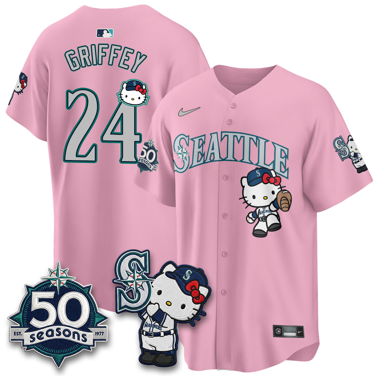SEA x Meow KT Night Limited Teal Jersey - Stitched