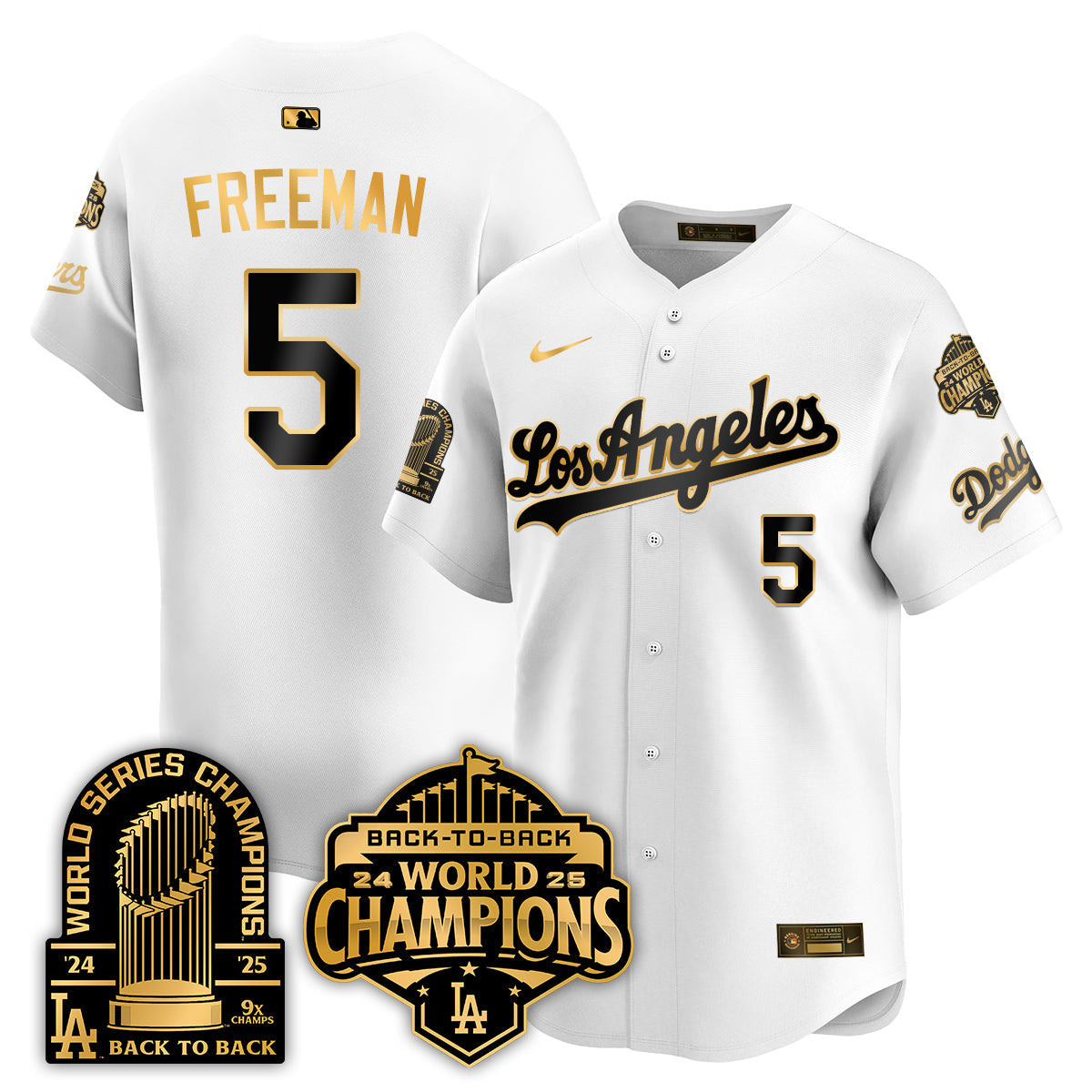 LAD Gold Collection Vapor Limited Jersey - 9x & B2B Champs - All Stitched
