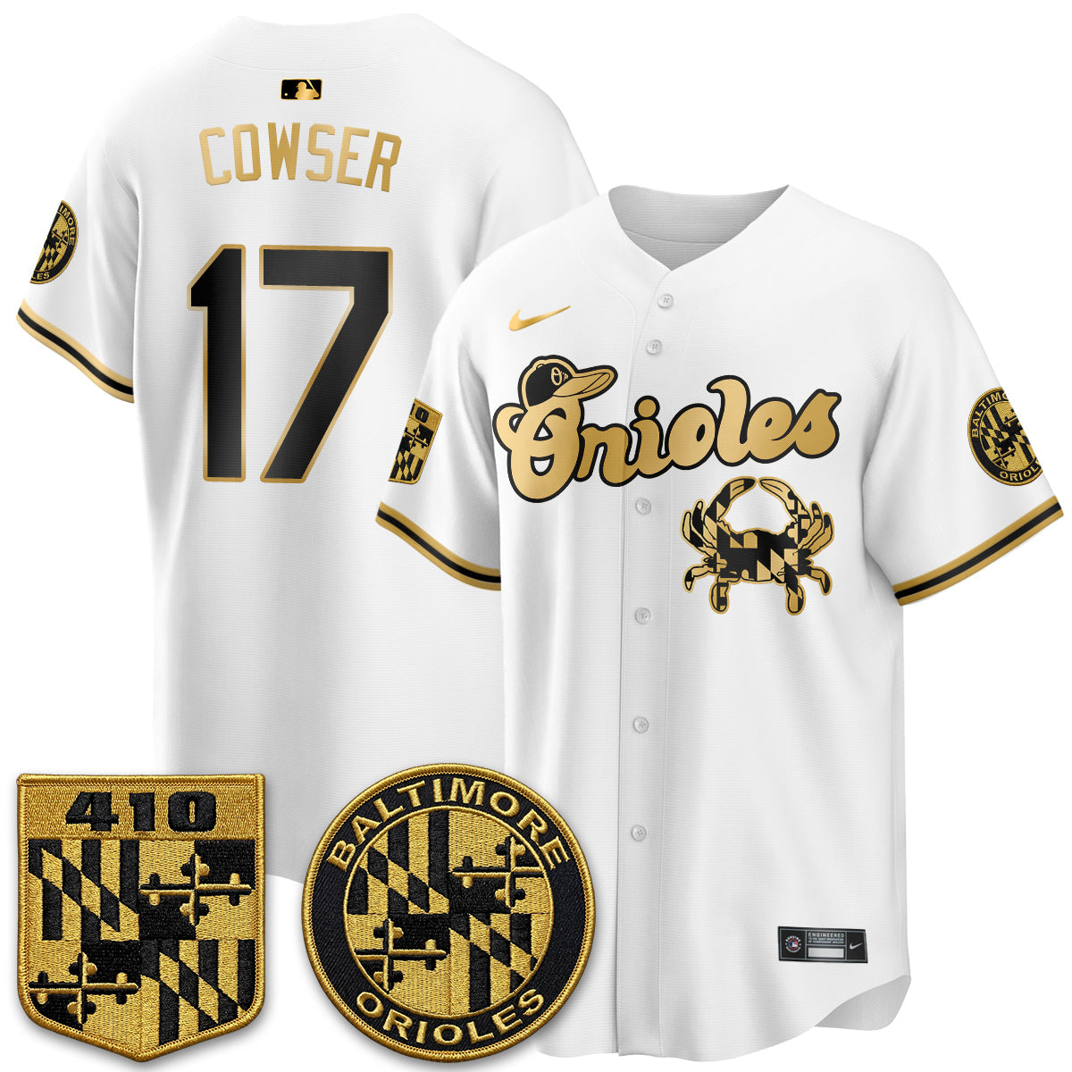 BAL Maryland Flag Vapor Limited Jersey - Stitched
