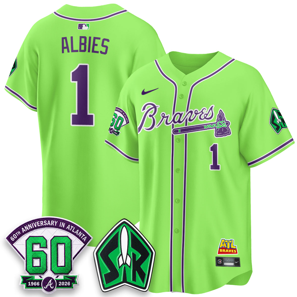 ATL 60th Anniversary Space Ranger Edition Vapor Limited Jersey - Stitched