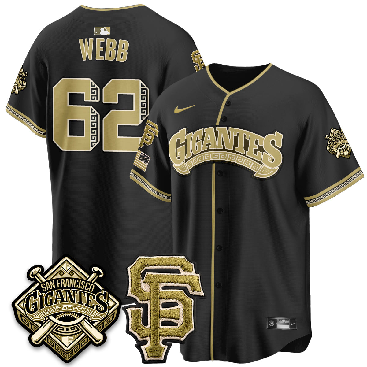 SF New Era Olive 2026 Armed Forces Day Jersey - Stitched
