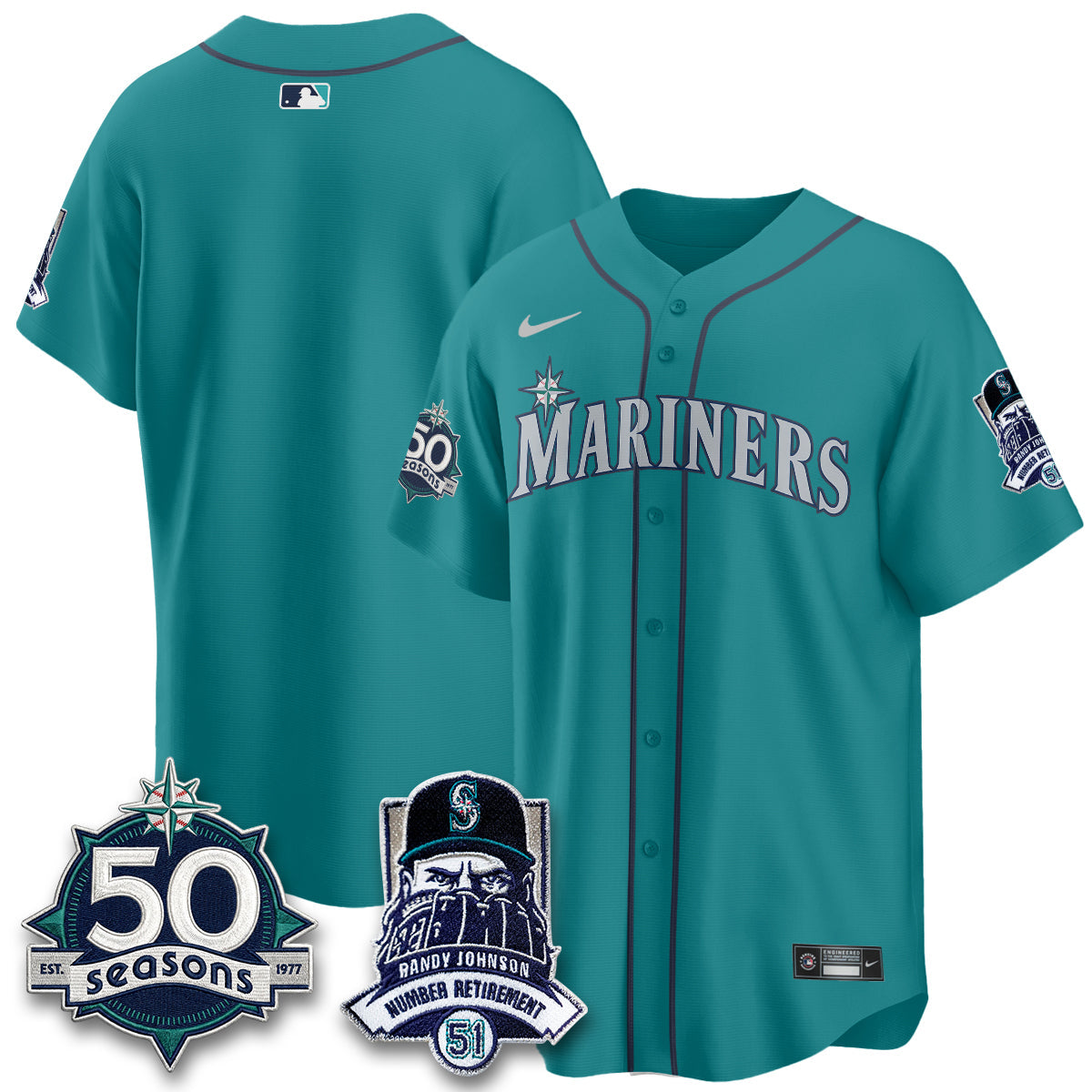 SEA Randy Johnson Vapor Limited Jersey V2- All Stitched
