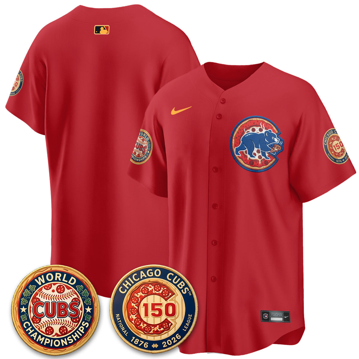 CHC Deep Dish Pizza Vapor Limited Jersey - Stitched