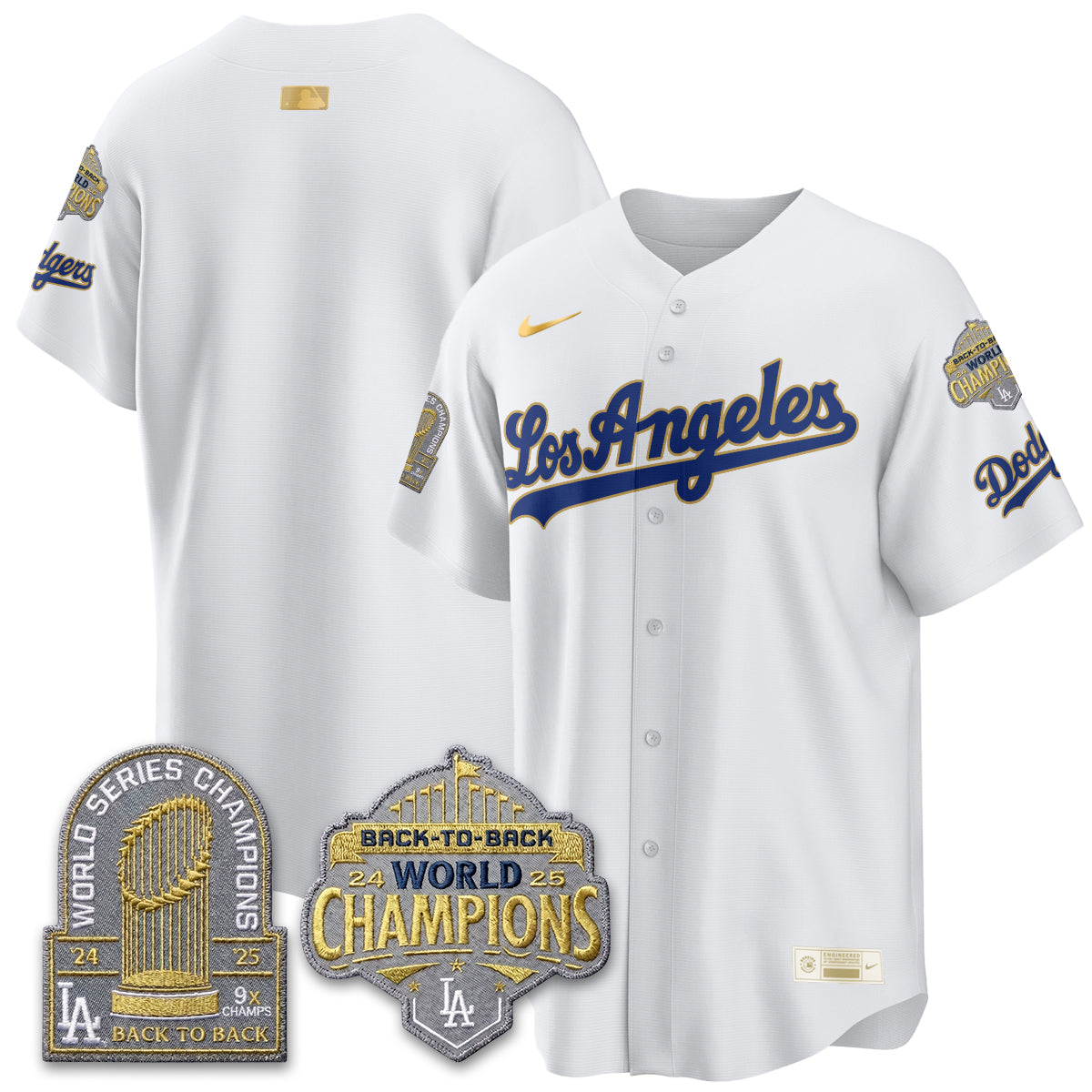 LAD Gold Collection Vapor Limited Jersey - 9x & B2B Champs - Stitched