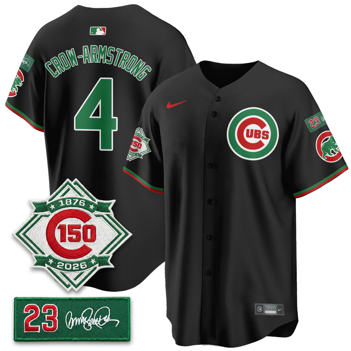 CHC Limited Mexico Jersey - 150th Anniversary + Ryne Sandberg Tribute Patch All Stitched