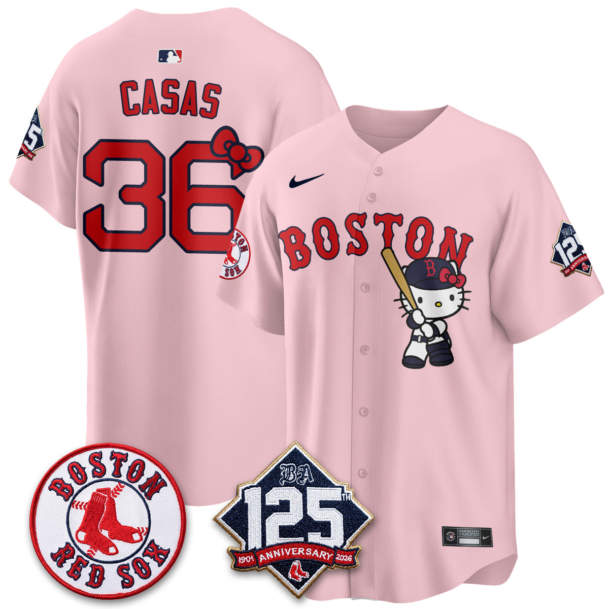 BOS x Meow KT Vapor Limited Pink Jersey - Stitched