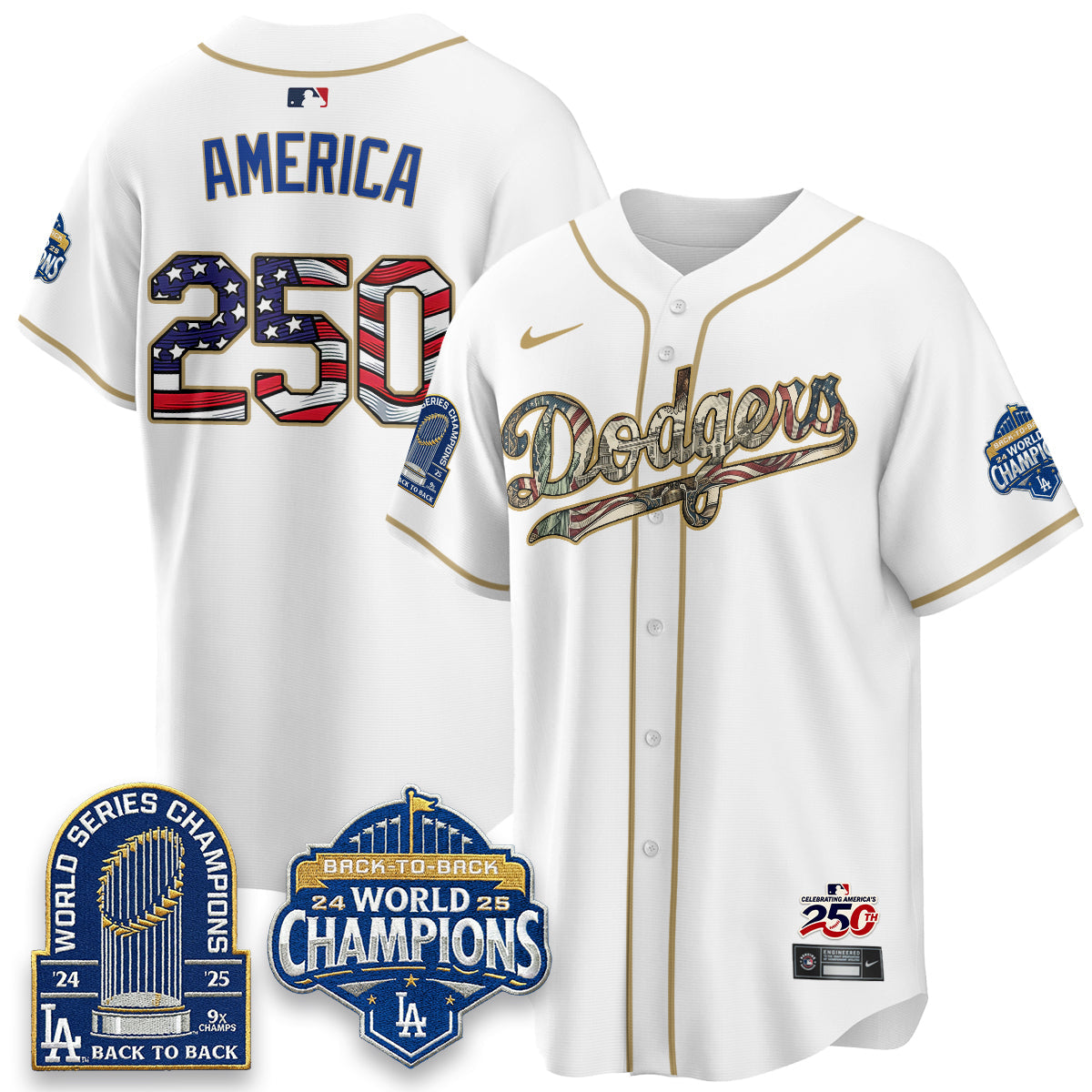 LAD 2026 Independence Day USA Vapor Limited Jersey - Stitched
