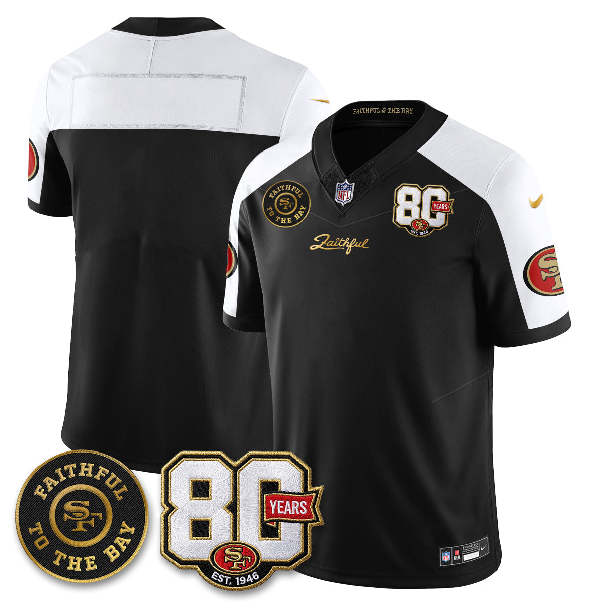 SF “Rivalries” Vapor Limited Jersey - Faithful To The Bay Patch - All Stitched