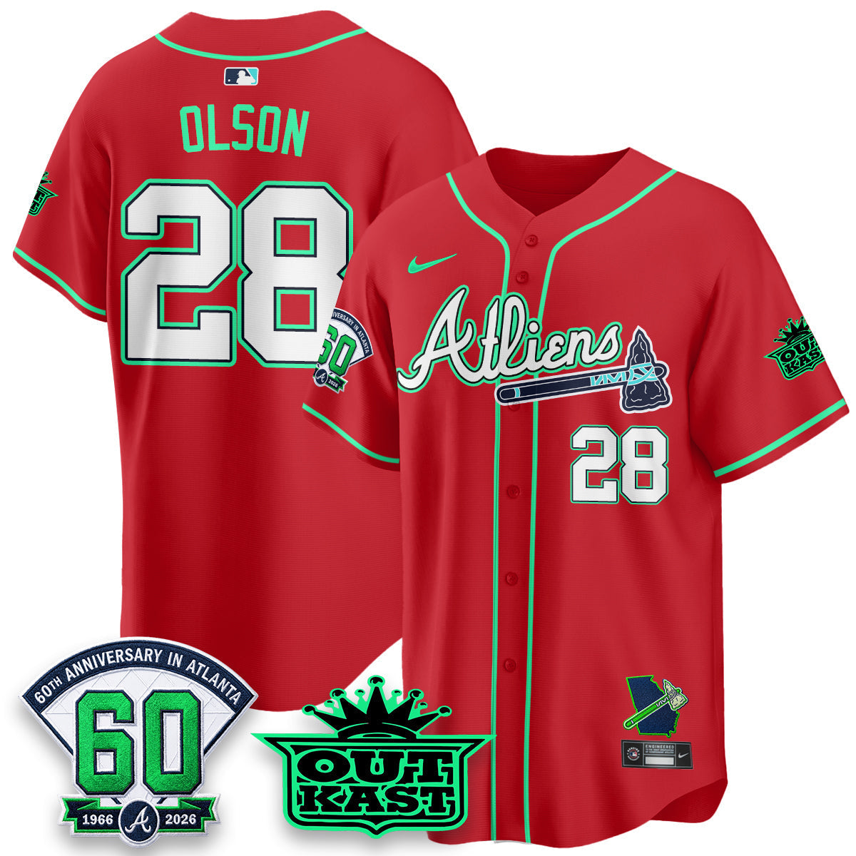 ATL x Atliens Cool Base Galaxy Version Jersey - Stitched