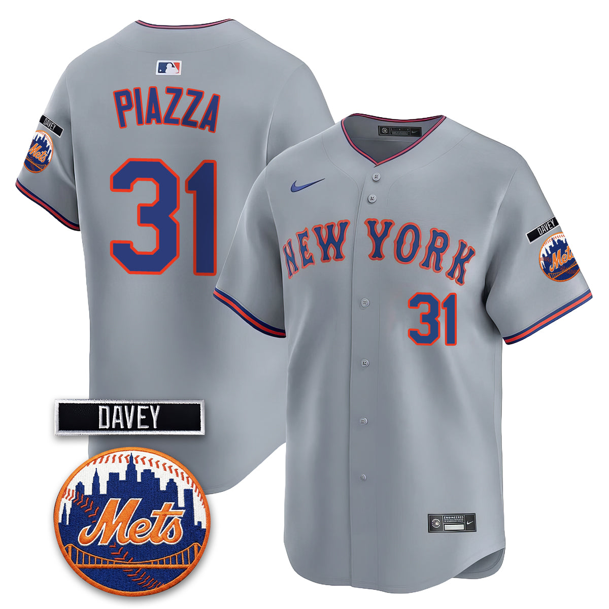 NYM 2026 Davey Johnson Memorial Vapor Limited Jersey - Stitched