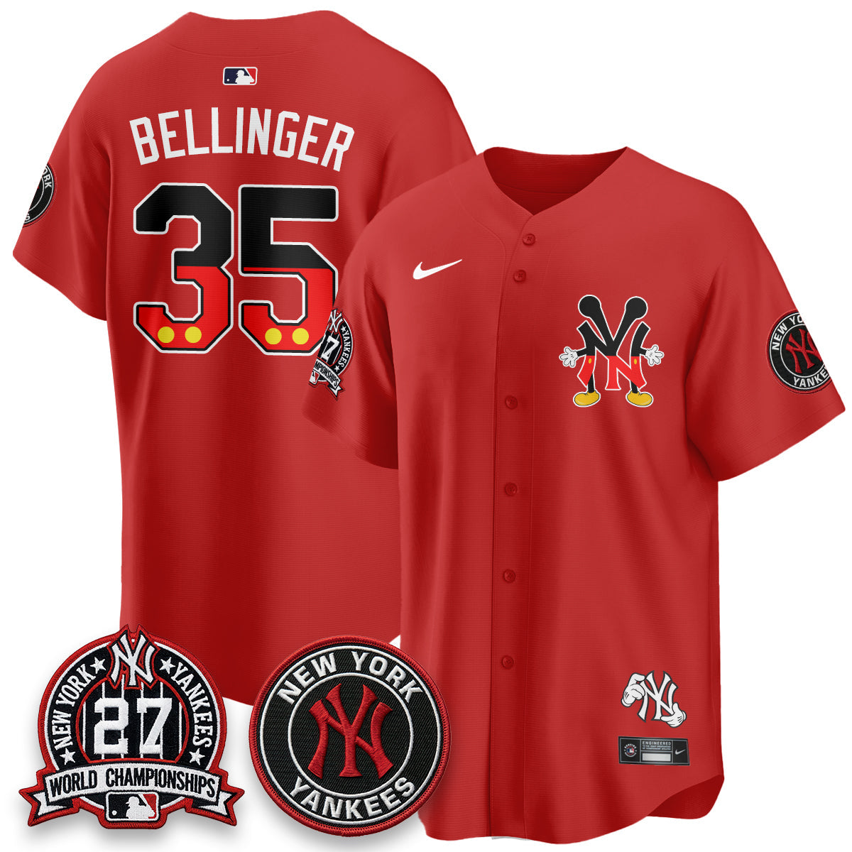 NYY x Mouse Vapor Limited Jersey - Stitched