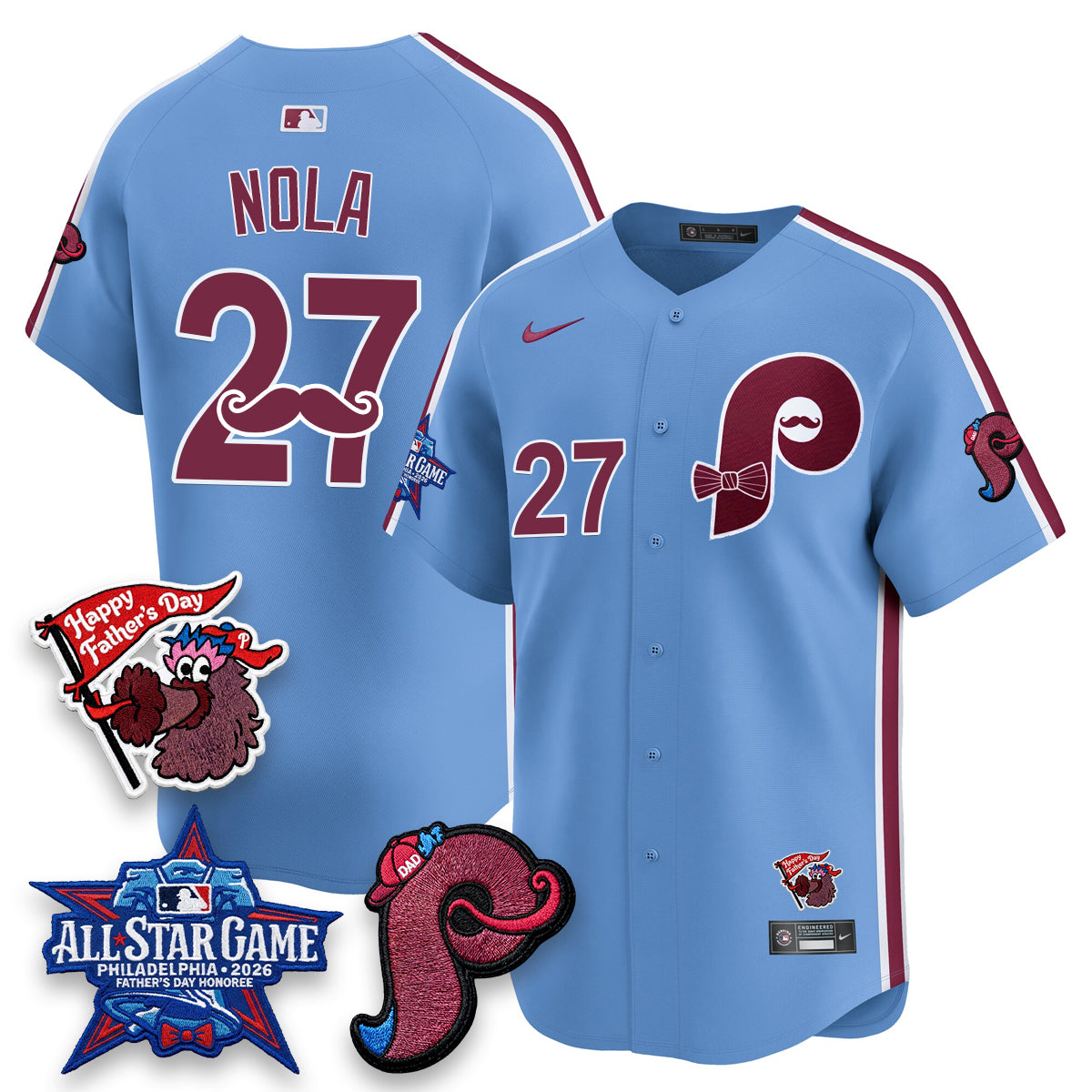PHI Happy Father's Day Vapor Jersey - Stitched