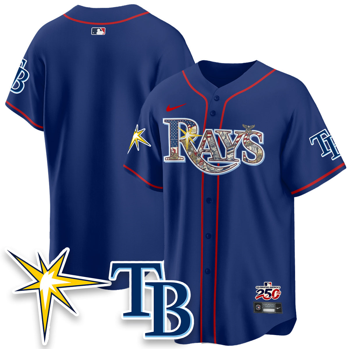 TB 2026 Independence Day USA Vapor Limited Jersey - Stitched