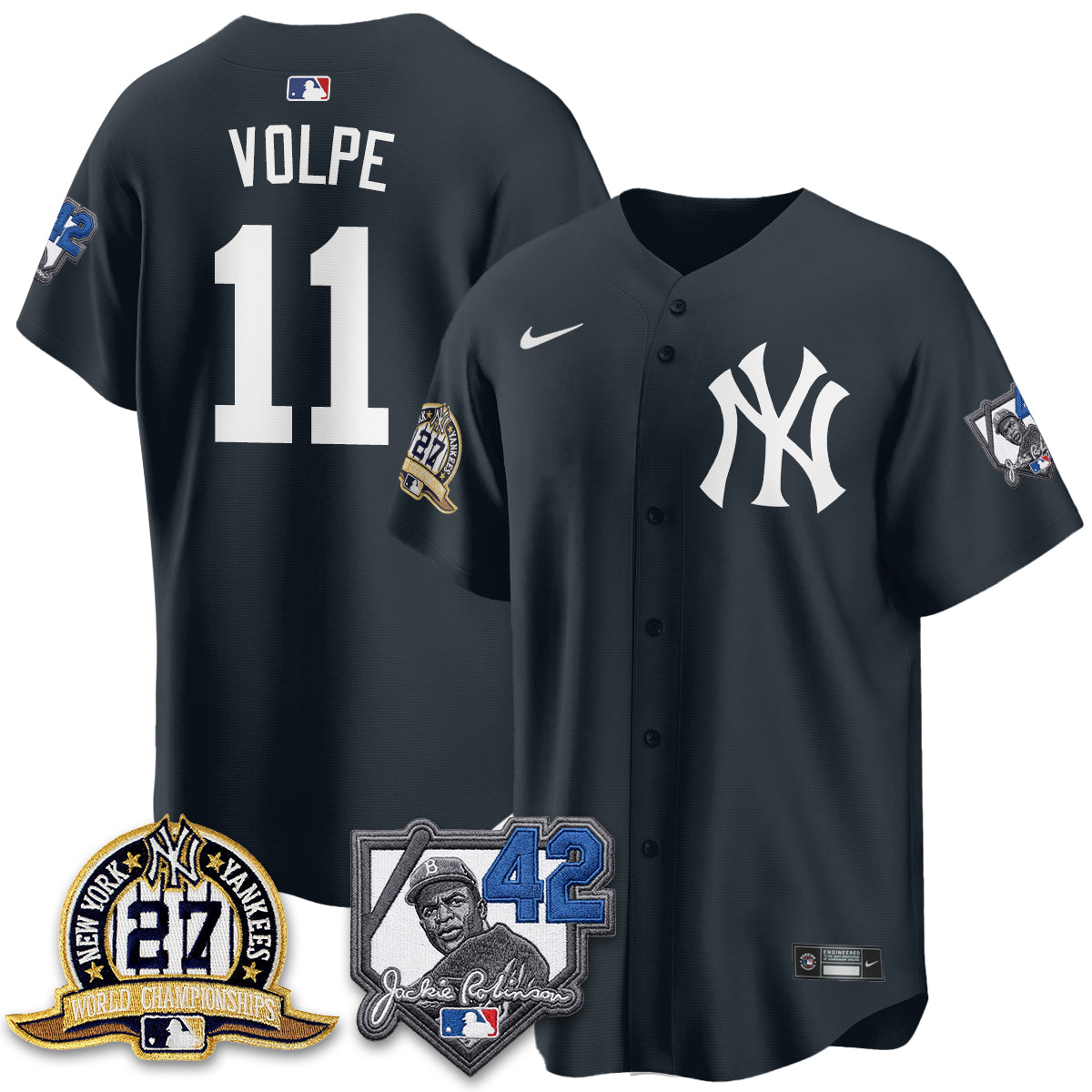 NYY 2026 Jackie Robinson Day Vapor Limited Jersey - Stitched