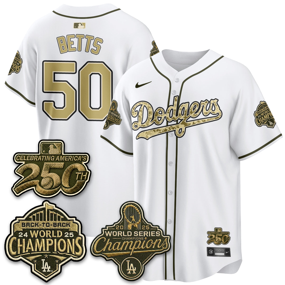 LAD Military Appreciation Game Day Jersey -Stitched