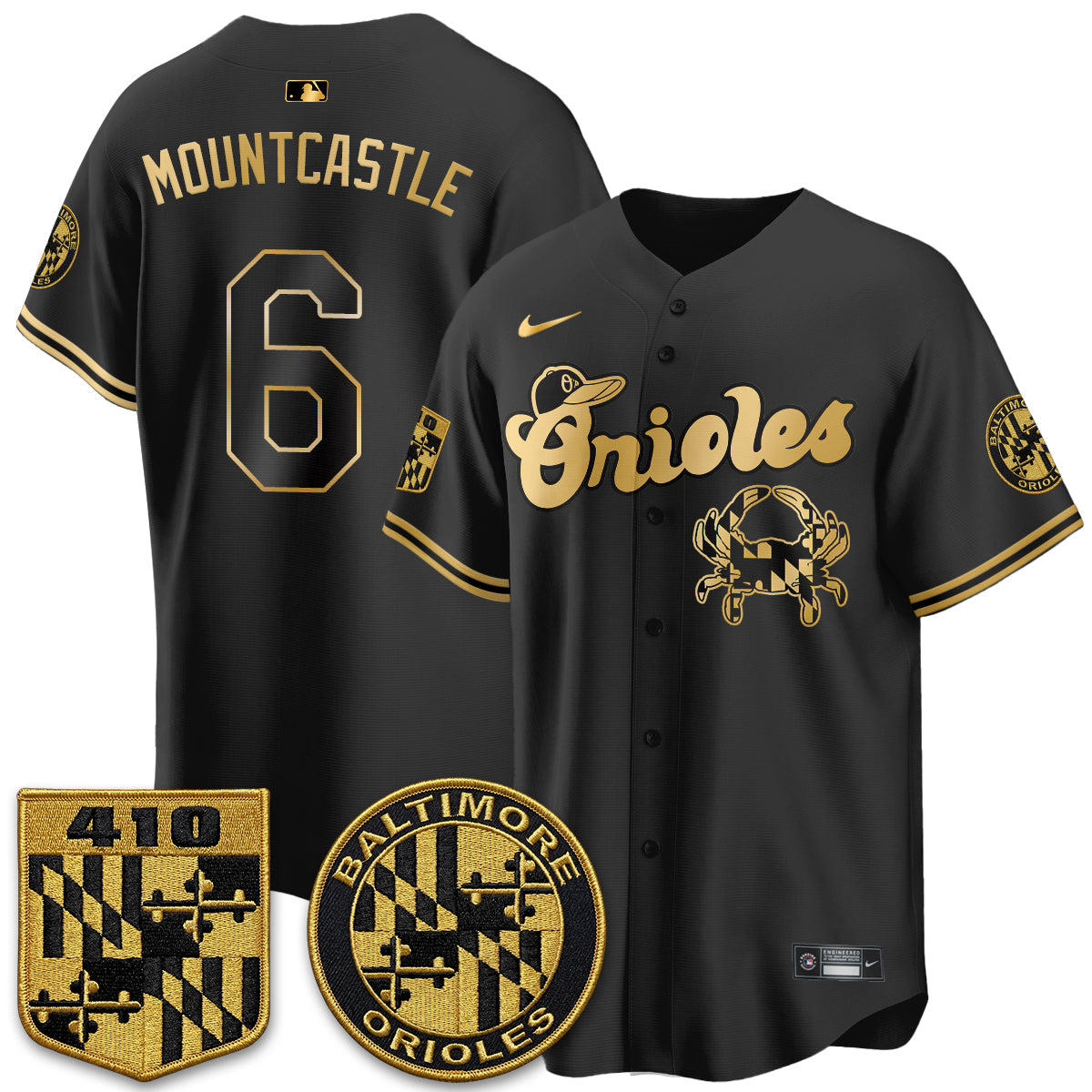 BAL Maryland Flag Vapor Limited Jersey - Stitched