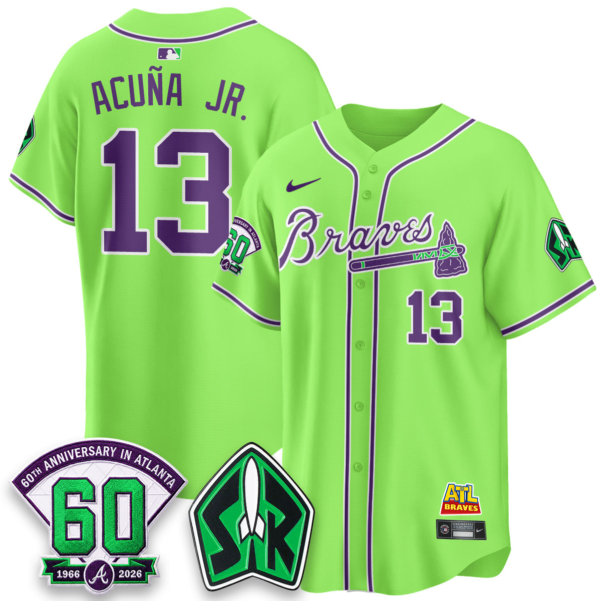 ATL 60th Anniversary Space Ranger Edition Vapor Limited Jersey - All Stitched