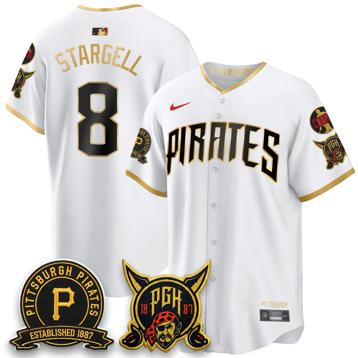 PIT Vapor Limited Jersey - Cobra & Est 1887 Patch - All Stitched