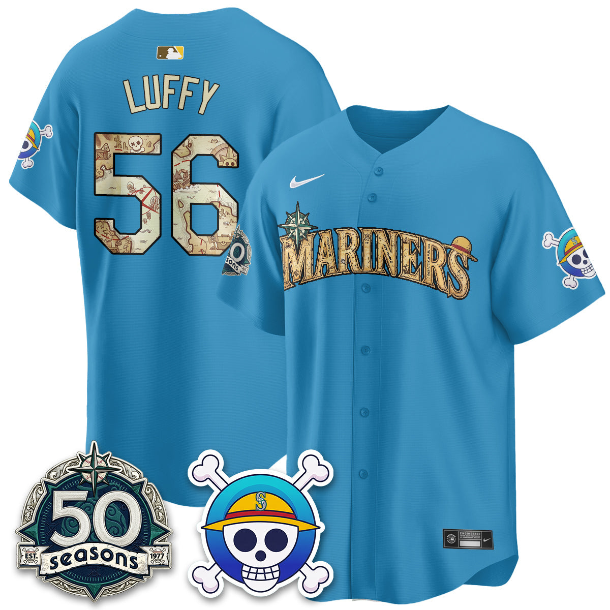 SEA OP Japanese Cartoon Vapor Limited Jersey - Printed